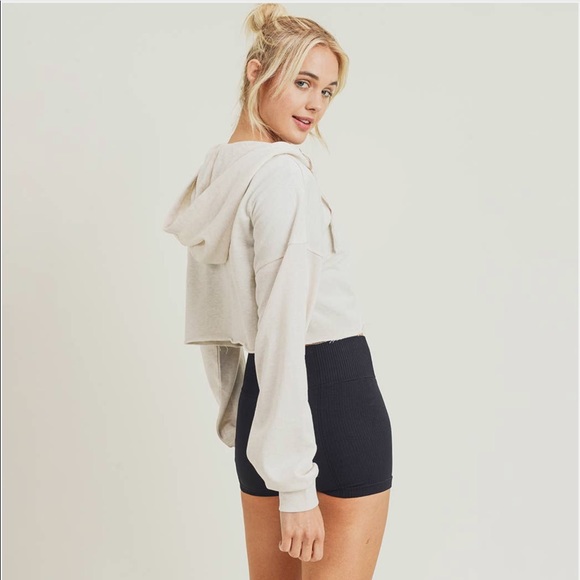 OC LUX Zip Up Crop Sweatshirt! - Picture 2 of 4